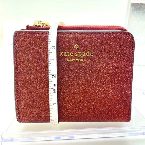 NIB Kate Spade ♠️ Glitter Compact Wallet in Deep Nova - Picture 6 of 9